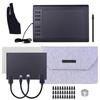 10x6 Inch Professional Graphics Drawing Tablet 12 Express Keys with 8192 Levels Support PC Laptop Connection