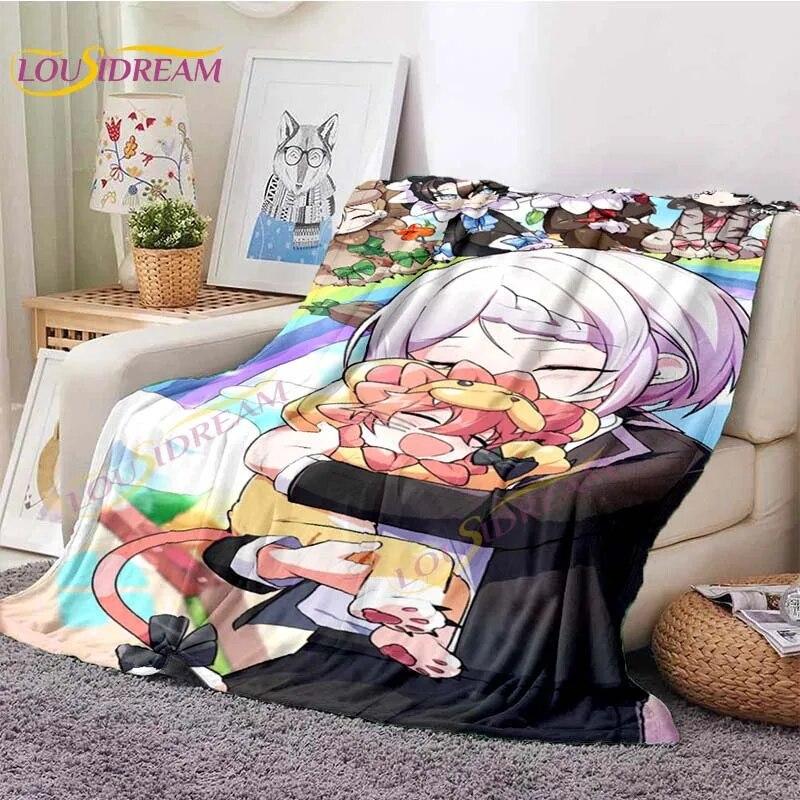 LoveUnholyc Decke RPG Decke Princess Connect Decke Spiel Anime Flanelldecke für Bett Sofa Reisen Weihnachtsdecke