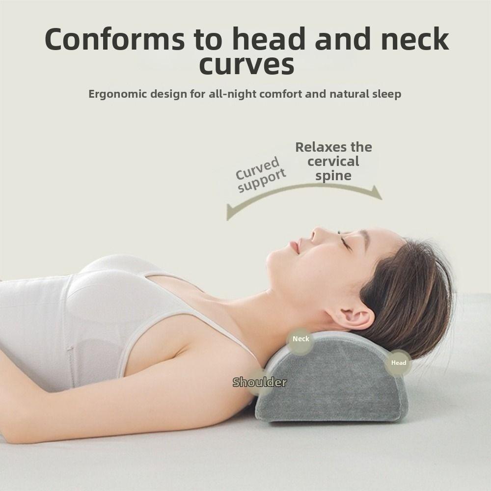 Half Cylinder Half Moon Bolster Pillow Ergonomic Semi-Roll Knee Pillow Leg Massage Pad  Home Use