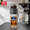 Antibacterial Double-Layer Glass Tea Infuser Bottle