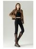 Women's High-Waisted Skinny Stretch Jeans - 2025 Autumn/Winter Plus Velvet Nine-Point Pencil Pants