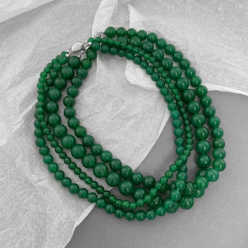 2024 High-End Natural Red Agate Clavicle Choker Necklace for Women: New Chinese National Style Accessory