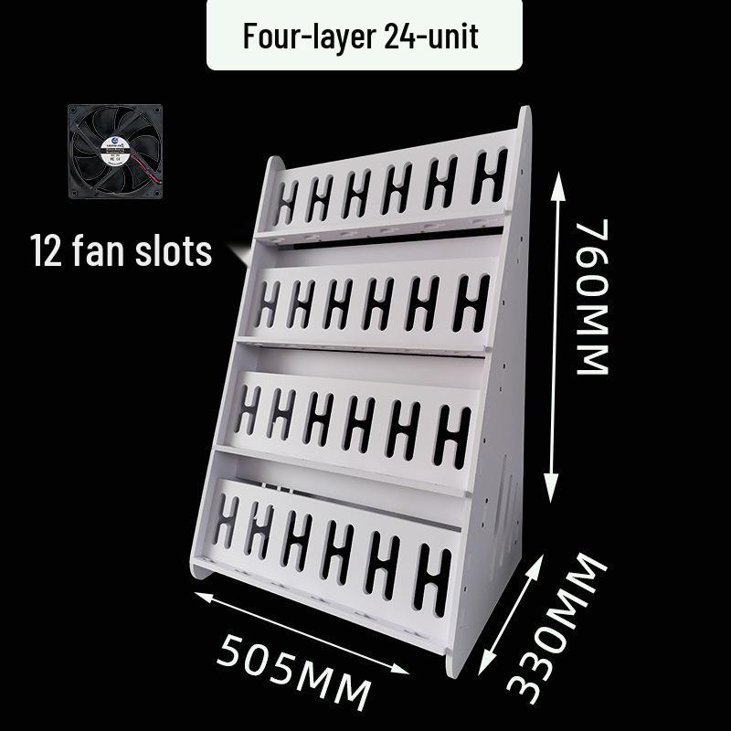 Stüdyo Çok Açılı Şarj Standı: Dikey Çoklu Telefon Tutucu ve Çok Katlı Raf