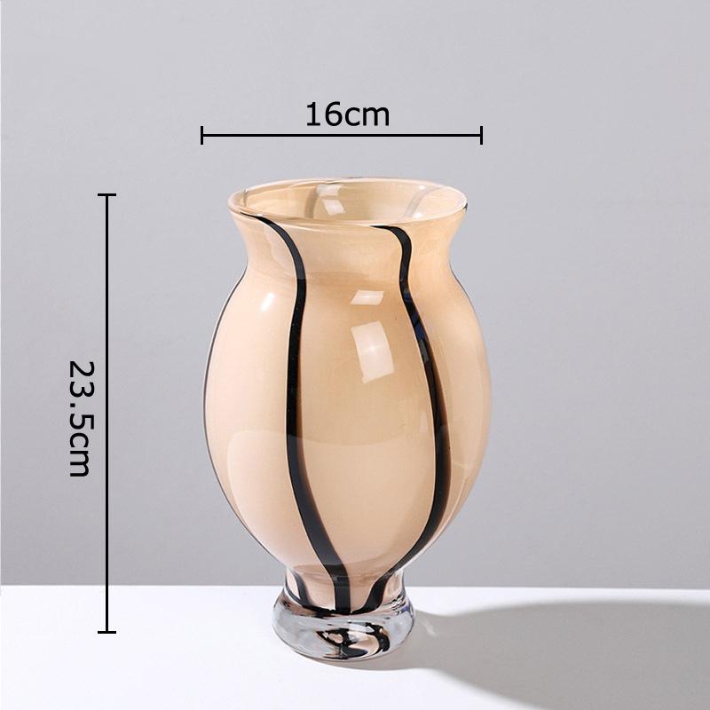 

Mid-Century Modern Glass Vase Creative Flower Pots Table Decoration Flowers Arrangement Floral Vases Home Decor Accessories