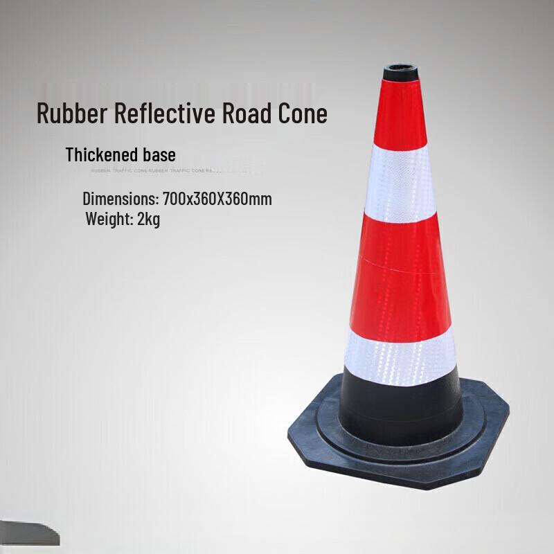 Brangdy Reflective Rubber Traffic Cone