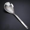 Household Dumplings Ladle Long Handle Pepper Colander Heavy Duty Food Strainer Spoon for Frying & Cooking