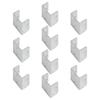 10Pcs Galvanized Steel Panel Clip Secure Not Corrosion Multiple Sized Windproof Fence Fasteners for Wooden Brick Posts