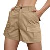 Bermuda Shorts For Women Cargo Shorts Elastic Waist Long Shorts For Summer Casual