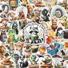 50 Animal Stickers for Reading Glasses, Notebooks, Phones, Suitcases, DIY Journals