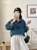 2026 Early Spring Women's High-End Korean Brushed Denim Shirt Jacket