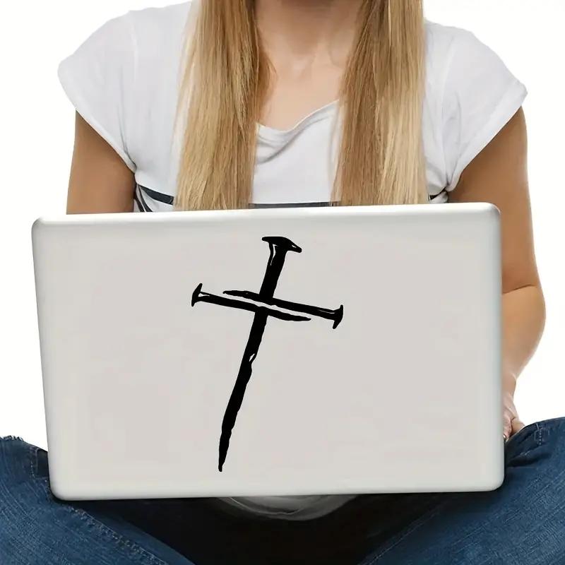 XDS19#12.5x20cm Calcomanías de espada cruzada, calcomanías de vinilo resistentes a la intemperie para ventanas, parachoques, computadora portátil, manualidades - Calcomanías para vehículos de material PVC
