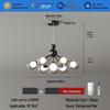 Snow Mountain Restaurant Chandelier - Italian Minimalist Designer Light for Luxury Dining & Bars (2025 Model)