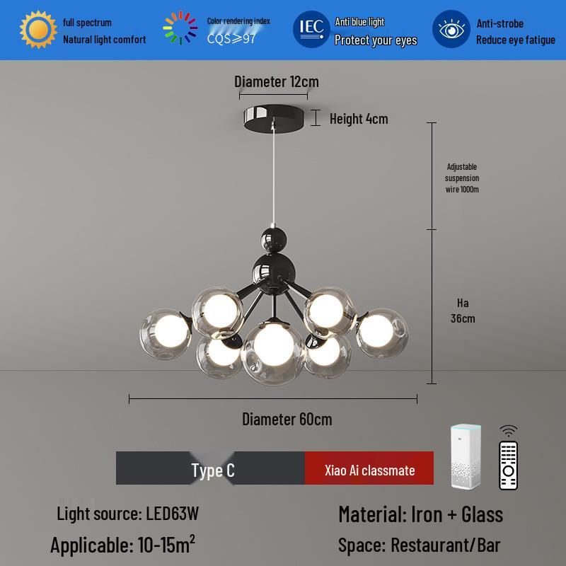 Snow Mountain Restaurant Chandelier - Italian Minimalist Designer Light for Luxury Dining & Bars (2025 Model)