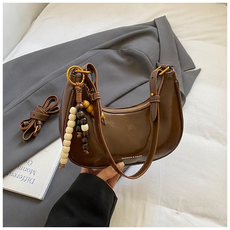 Handtasche im französischen Stil Damentasche Achseltasche Schlicht und stilvoll Pendler-Umhängetasche