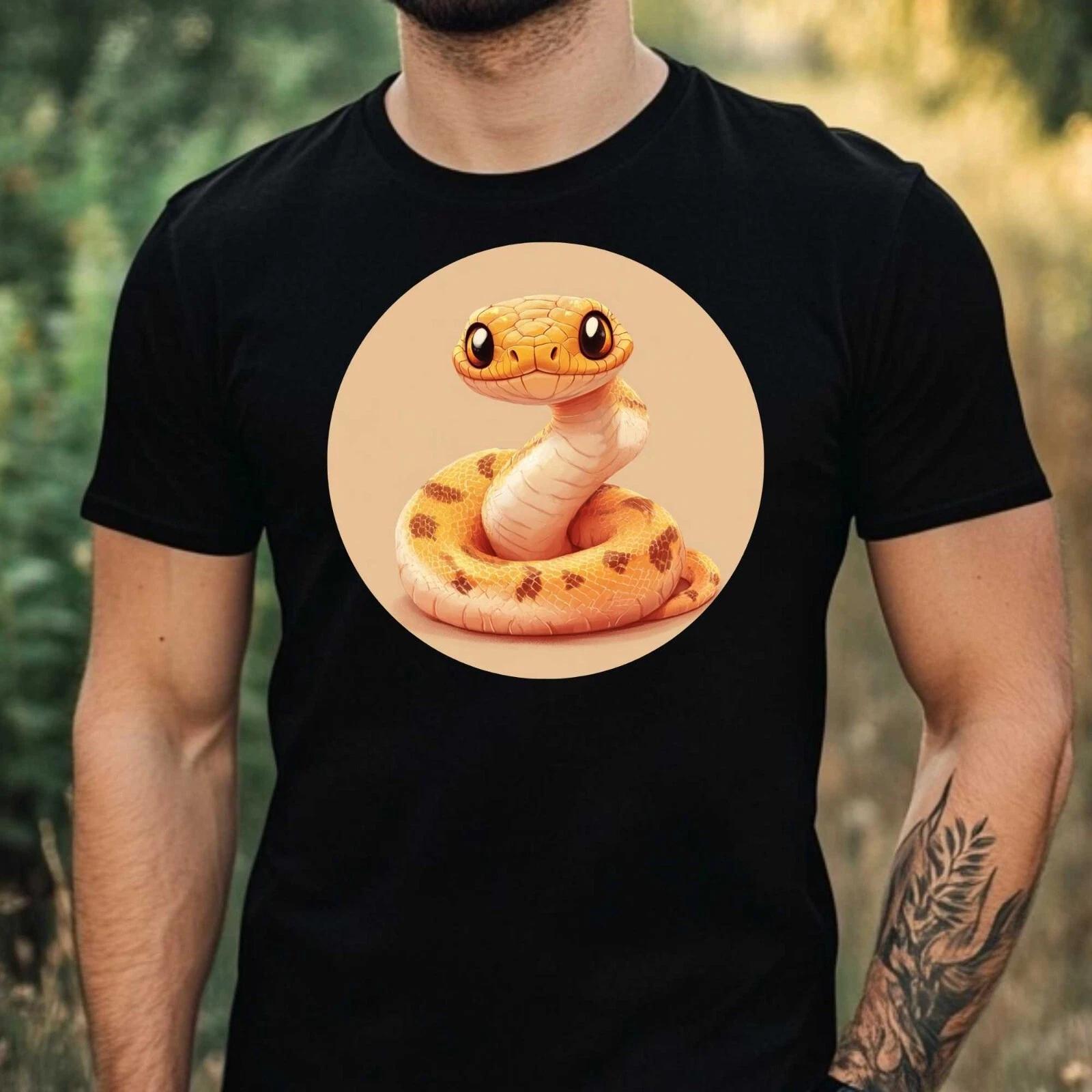 T-Shirt Herren Niedliche Baby Schlange Motiv Baumwolle Größe XS bis 5XL L