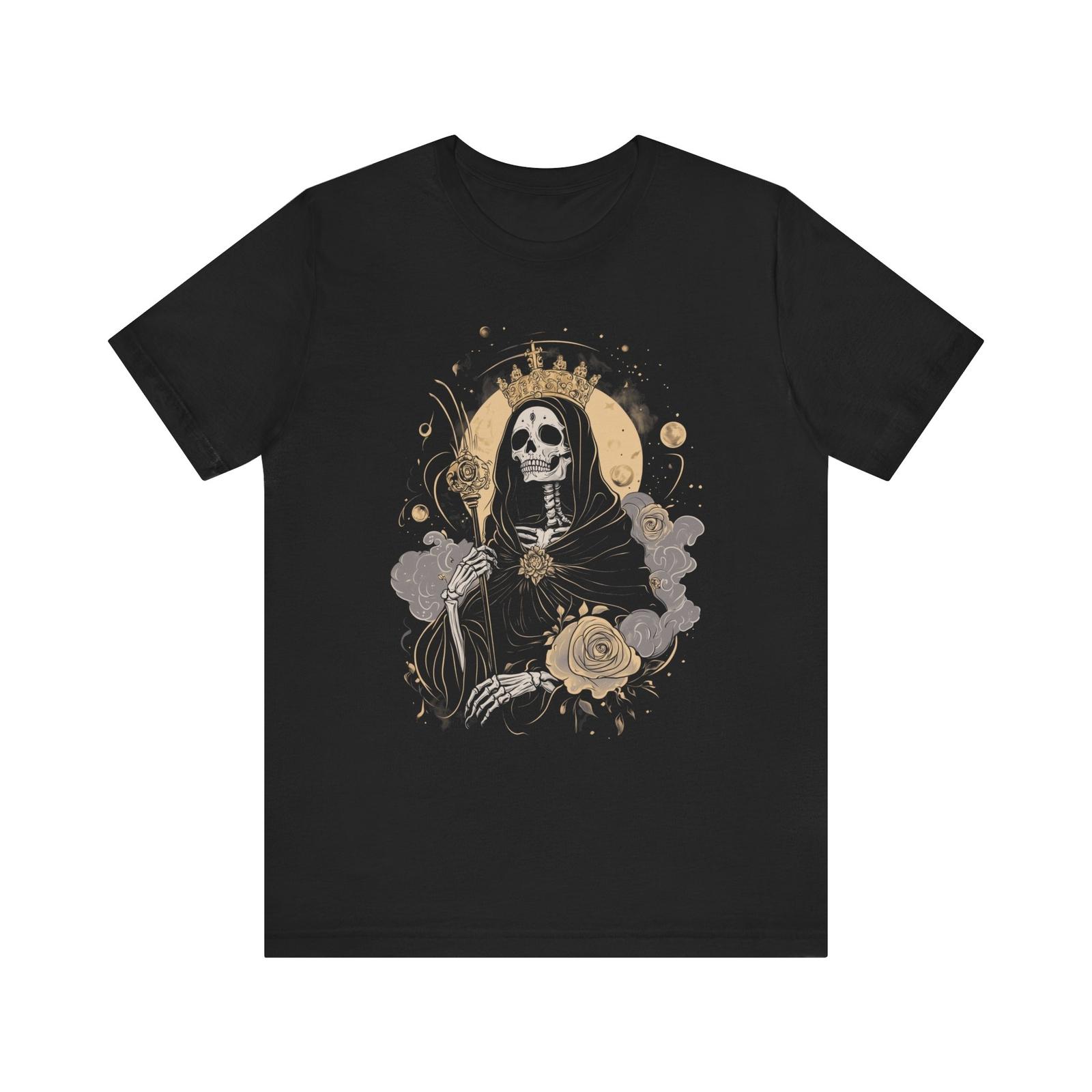 Regal Skeleton Unisex Tee, Gothic Shirt, Skeleton Graphic S