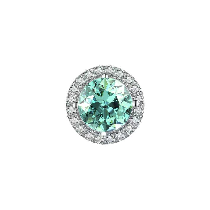1 Carat Moissanite Halo Stud Earrings for Women Engagement Wedding Daily Work Party Travel Luxurious Gift 925 Sterling Silver
