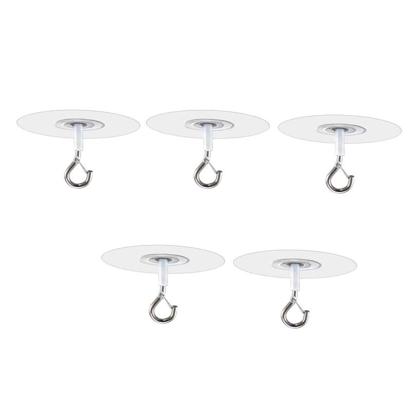 

2/5 шт. Потолочные крючки Самоклеящиеся Сверхпрочные Крючки Без Сверления Кухонные Настенные Ключницы Для Подвешивания Растений Колокольчиков Ветра