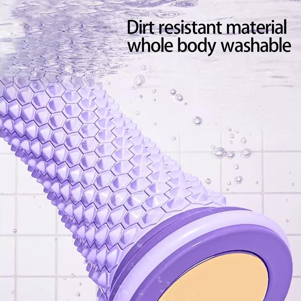 1pc Portable Plastic Yoga Muscle Massage Roller Foot Training Device Multi-functional Foot Roller for Muscle Network Drainage