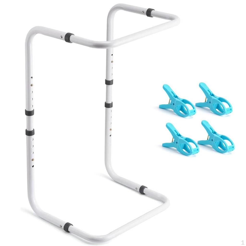 Blanket Lifter with Clips HeightAdjustable Sturdy Bed Cradle for Bedroom,