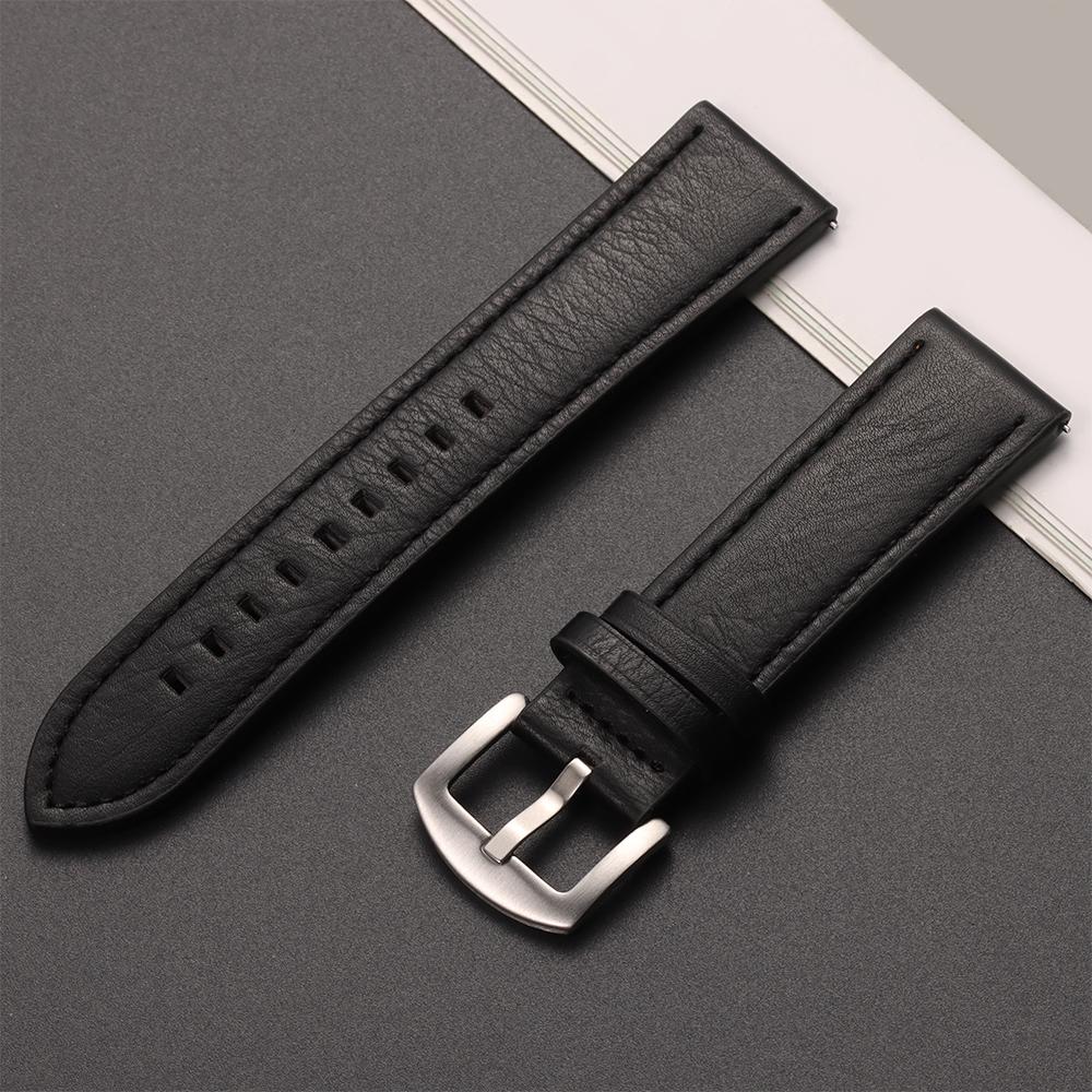 20mm 22mm Lederarmband für Samsung Galaxy Watch 6 5 4 40mm 44mm Gear Armband Vintage Armband für Xiaomi Redmi Watch 3 Active/Lite