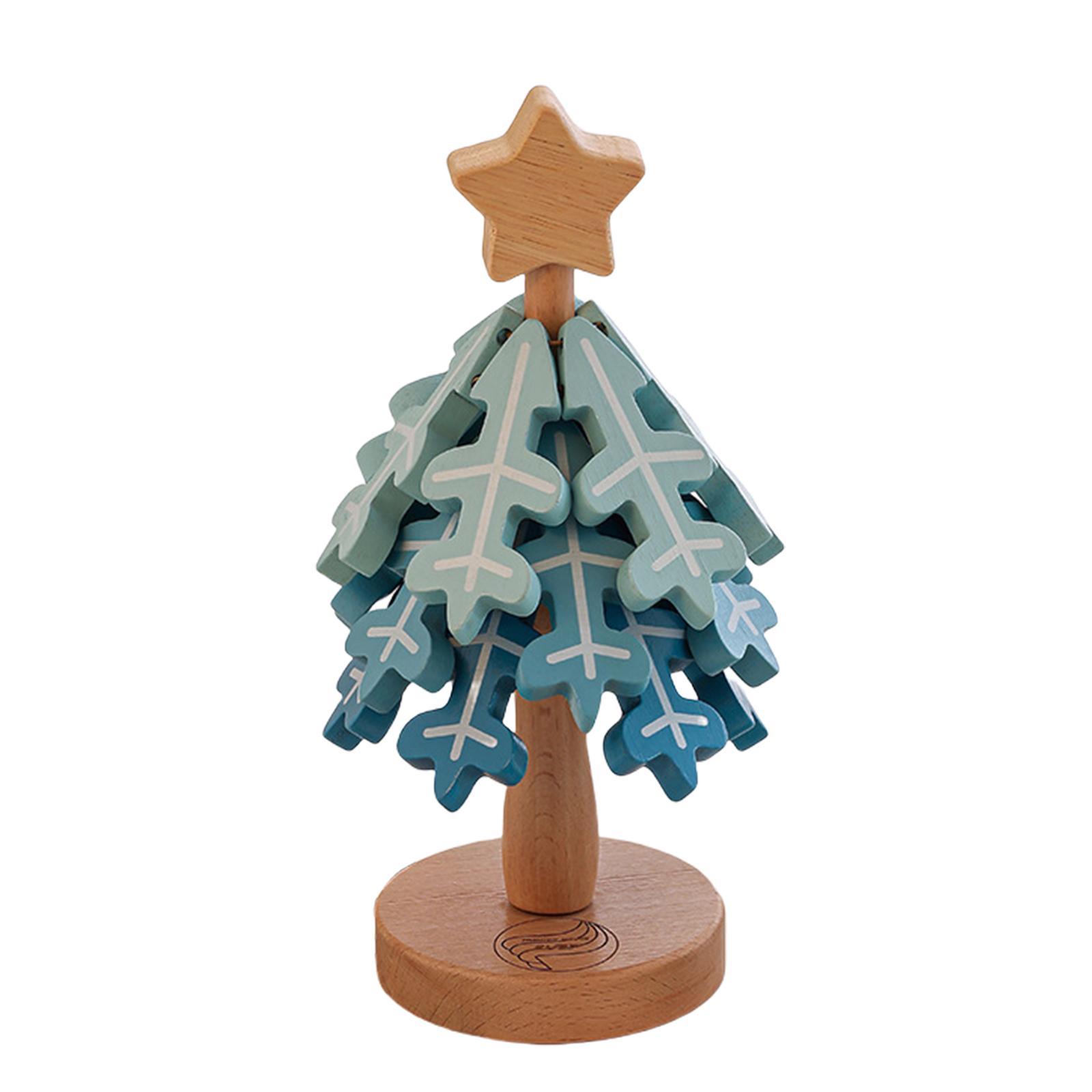 Wooden Christmas Tree Coasters Natural Wood Heat Resistant Pads Wooden Tree Coasters for Hot Pots and Dishes 40 x 140cm