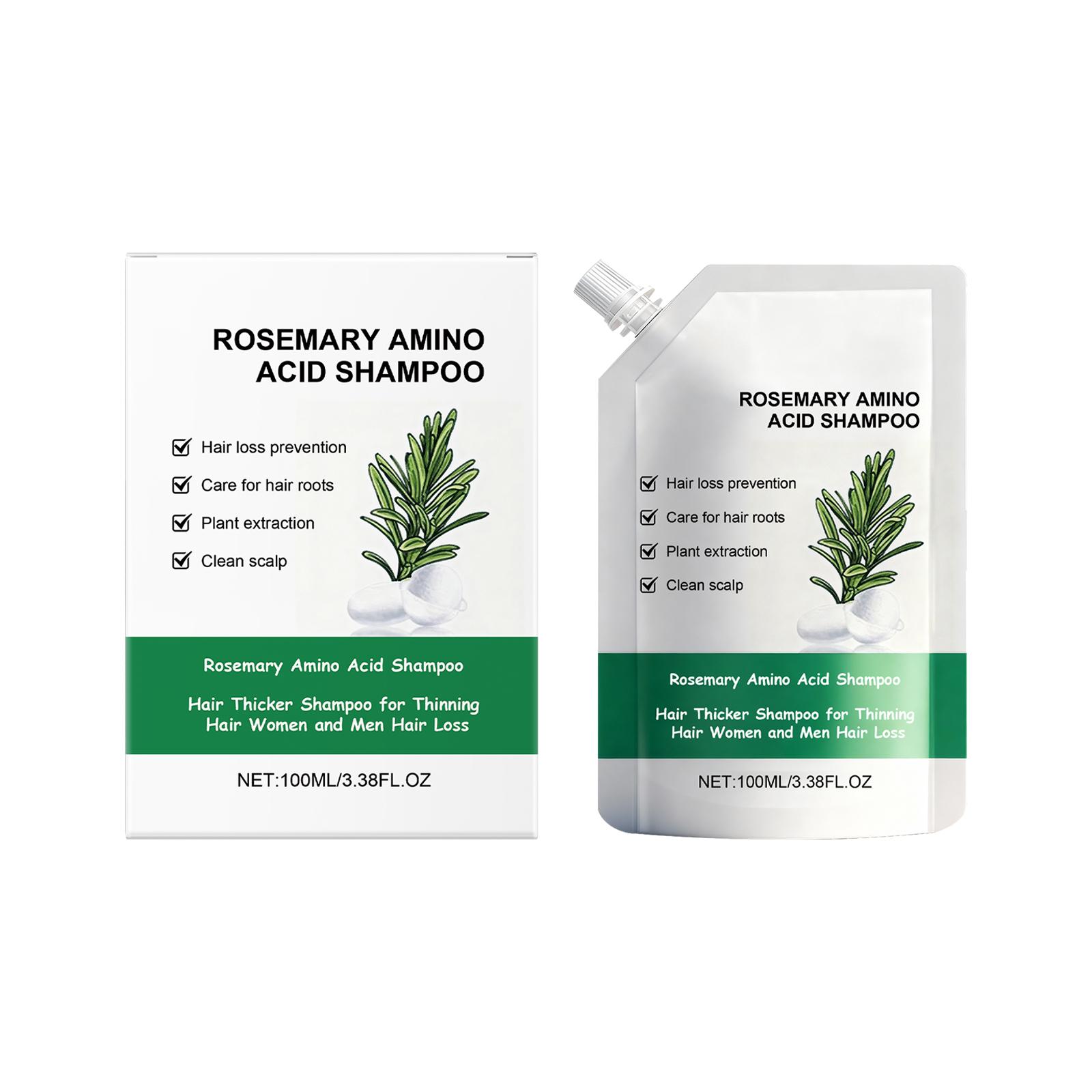 Rosemary Volumizing & Smoothing Shampoo Gentle Hair Care for Split Ends & Natural Shine 100ml