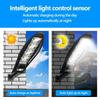 Outdoor LED Solar Lights Garden Street Light With Motion Sensor and Remote Control Waterproof Wall Light for Garage Floodlight