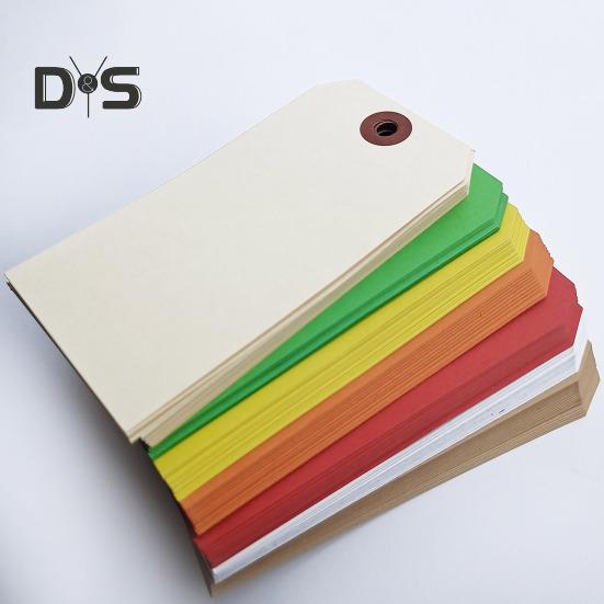 100Pcs Blanks Shipping Tags with Wire Hang Tags Food Clothing Wine Labels for Labeling Inventory Crafts