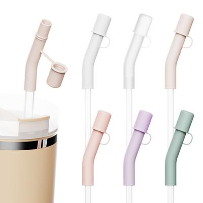 3Pcs Silicone Straw Extended Cover Cap Reusable Spill Leak Stopper Straw Topper Dust Proof Tumbler Accessories for Cup