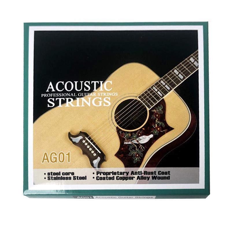 Набор цветных струн для акустической фолк-гитары из фосфорной бронзы