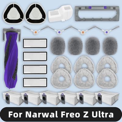 Compatibile per ( Narwal Freo Z Ultra ) Ricambi Spazzola Laterale a Rullo Filtro Hepa Panno Mocio Sacchetto Polvere Accessori Consumabili
