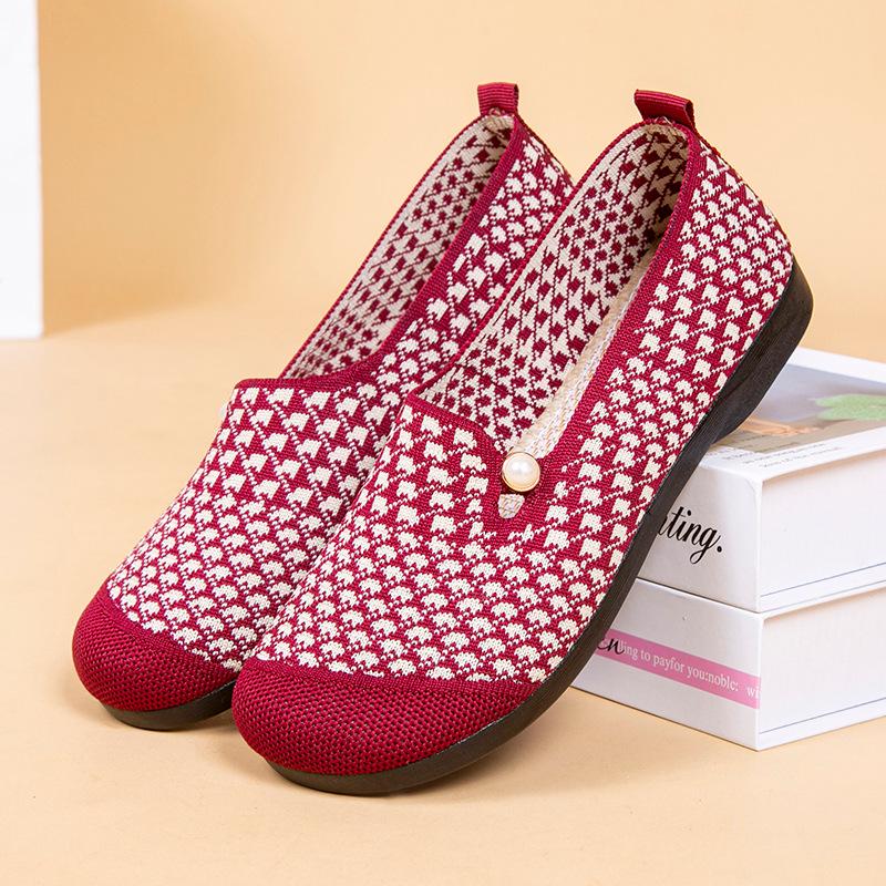 Women's Retro Soft Sole Non-slip Flat Shoes - Comfortable Spring/Autumn Casual Shoes for Middle-aged & Elderly
