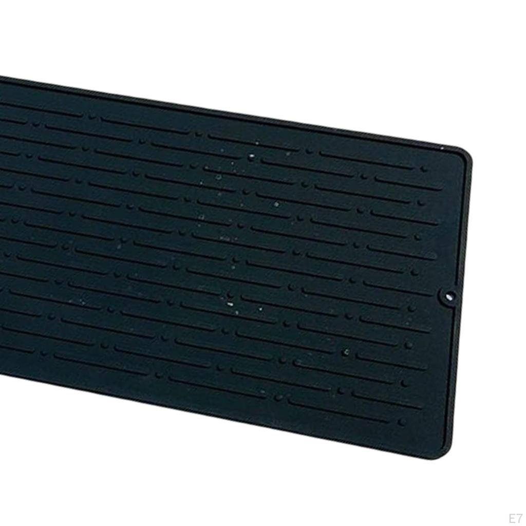 Bathroom Faucet Counter Mat Hangable Dish Drying Sink Protectors Guard Reusable