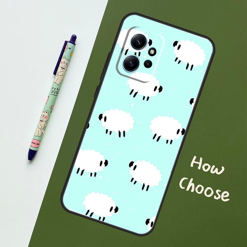 

Cute Sheep Case For Xiaomi Redmi Note 14 10 11 12 13 15 Pro Plus Cover For Redmi 15 13C 12C 10C 14C 15C Redmi Note 15 Pro 5G