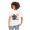 Fallen Demon Devil Gothic Dark Fantasy Horned Beast Unisex Heavy Cotton Tee