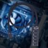 PC Fan Adapter Hub with 5 PWM Connection Splitter Port for Multiple Cooling Fan Control Adjustable