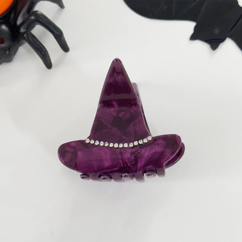 Sparkling Halloween Hairpins Permanent Acrylic Material Comfortable Wear Party Theme Accessories for Women Men Children