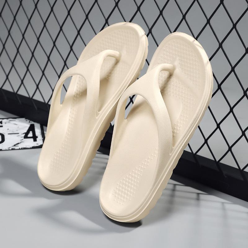 Men Slippers Flip Flops 2025 Summer Flat Shoes Non-slip Fashion Soft Trendy Open Toe Home Breathable Men Outdoor Beach Slippers