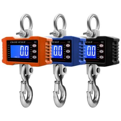 Commercial Electronic Hanging Scale 1000kg Capacity Waterproof LCD Display Hanging Hook Scale Cranes Scale