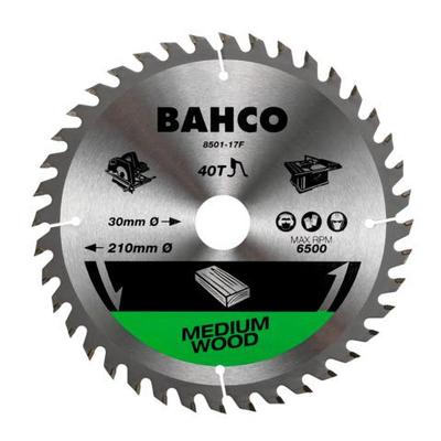 Bahco Circular Saw for Wood for Portable and Table Circular Saws 160mm, Medium Wood 8501-7F