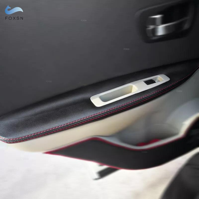 

Для Nissan QASHQAI J10 2007 - 2015 Автомобильные Внутренние Панели Дверей Накладка на Подлокотник с Крепежными Элементами Черная Микрофибра Кожа-красная строчка