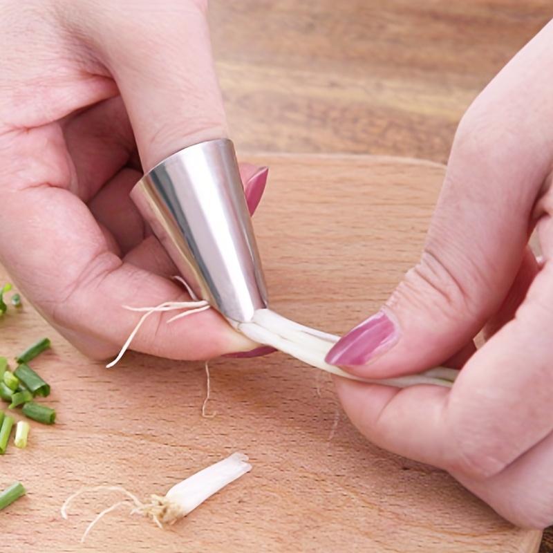Stainless Steel Finger Protector Vegetable Nuts Peeler Hand Cutter For Kitchen Gadgets Kitchen Tools