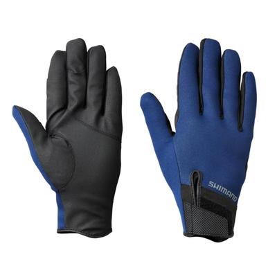 SHIMANO Titanium Alpha Fingerless Gloves Deep Blue XL GL-012V
