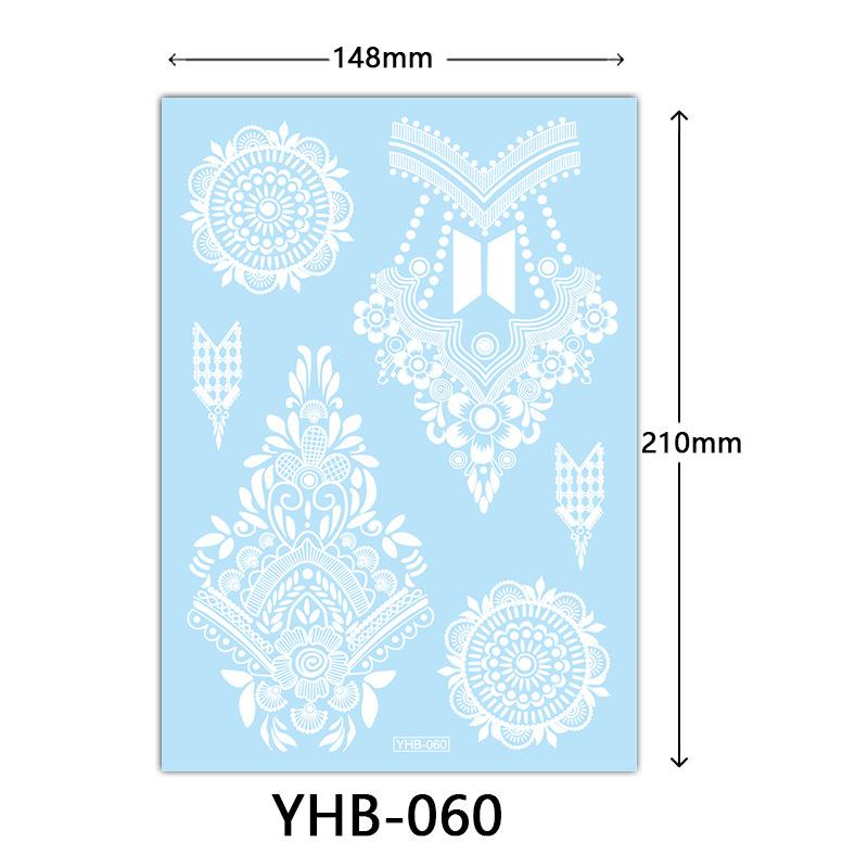 

Водостойкая черно-белая кружевная тату-наклейка, белая тату-наклейка, водостойкая кружевная тату-наклейка тату 148*210mm