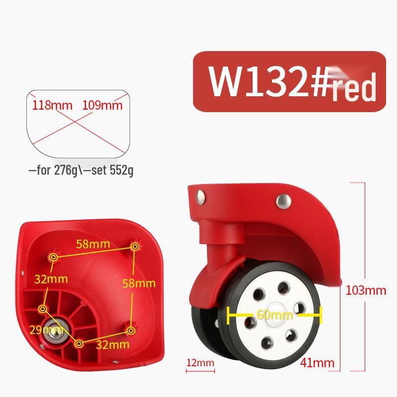 Universal Leather Trolley Case Wheels - Silent Replacement Casters for Luggage