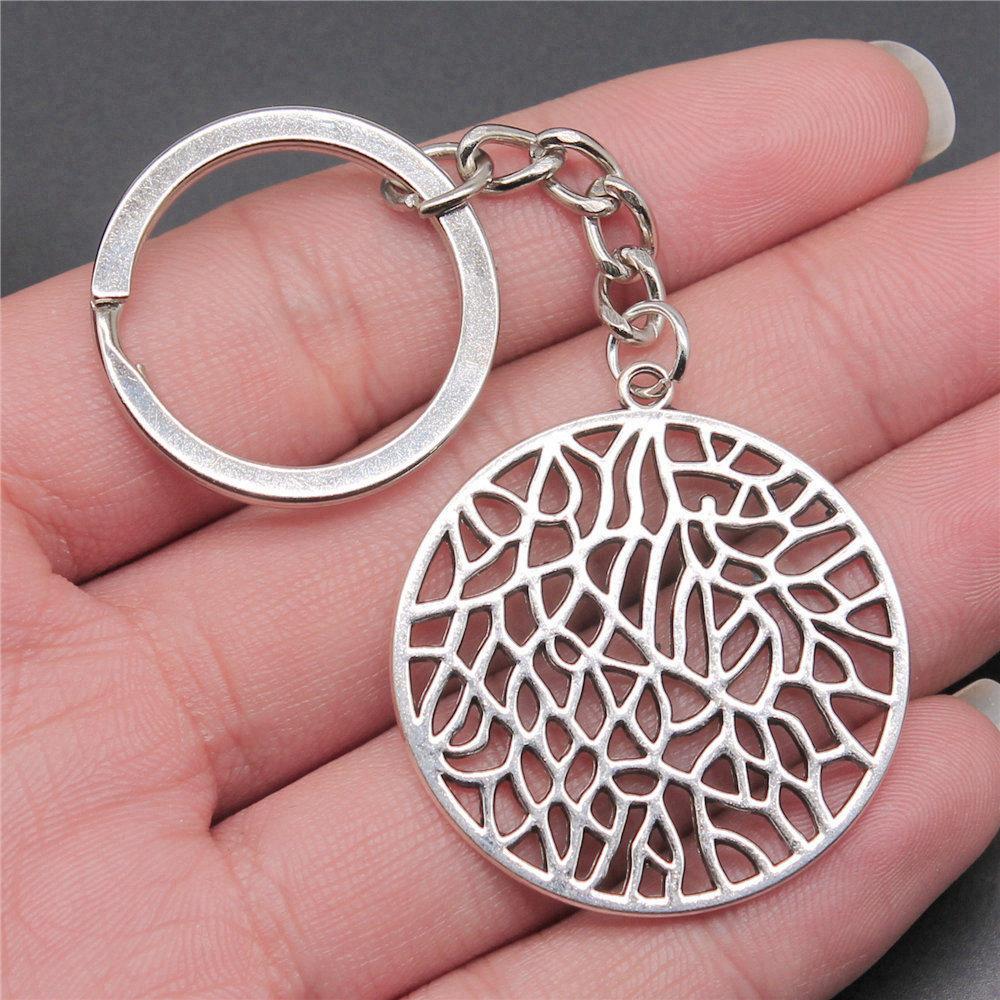 Flower of Life Symbol Sacred Geometry Keychain for Men Best Seller Boho Gift for Her Minimalist School Accessory