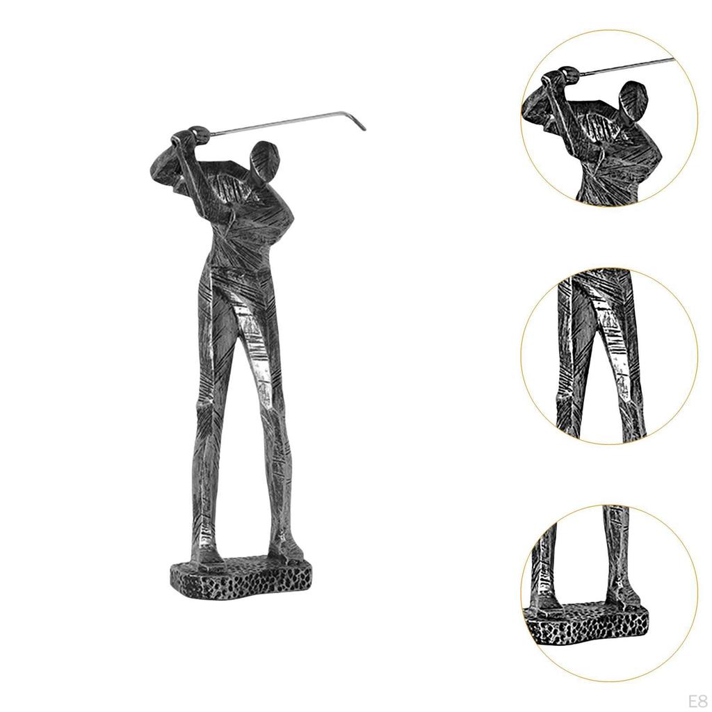 Golf Modern Golfer Sculpture for Home Decor
