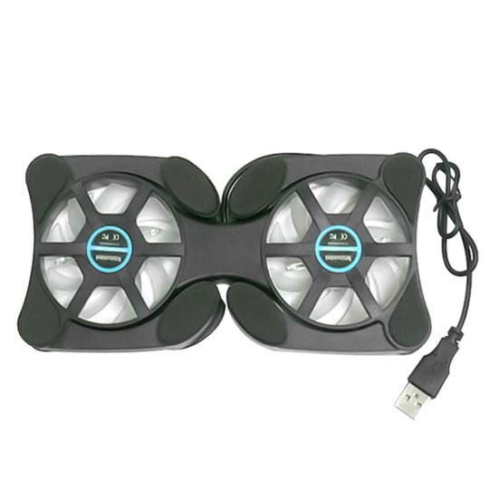 14inch Foldable Portable USB 2 Cooling Pad Notebook Radiator Heatsink Fan Laptop