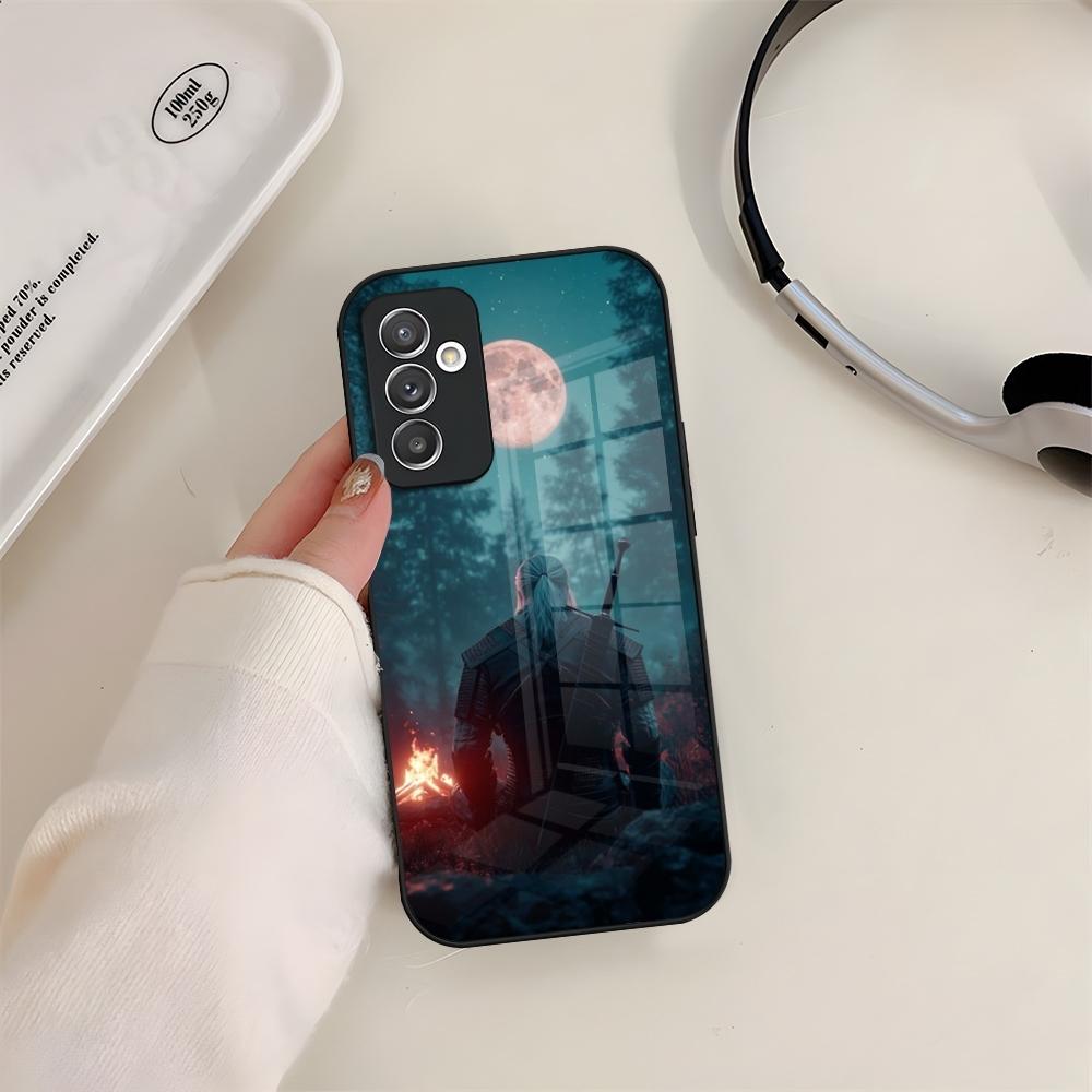 

Phone Case Glass For Samsung S24 S26 S23 S20 S25 S21 S22 Ultra Fe Plus A05 A06 A16 A26 A36 A56 Coque The W-Witcher Wiedzmin Galaxy S22 5G